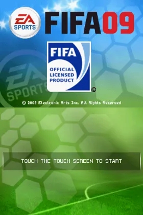 FIFA Soccer 09 (USA) (En,Fr,De,Es,It) screen shot title